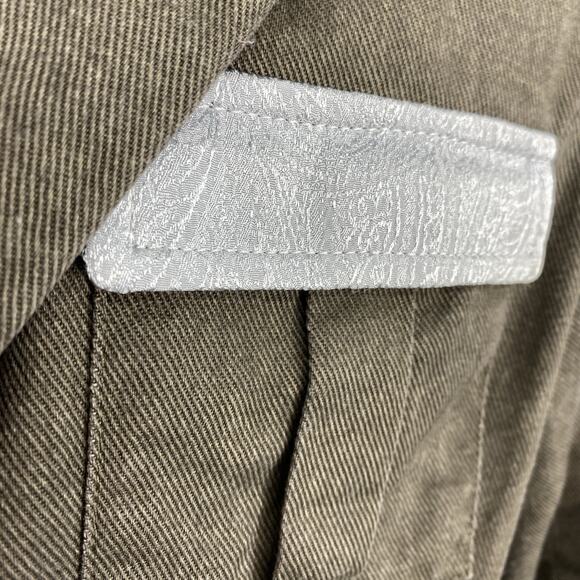 Laveer Barneys NY Military Style Blazer Women Size 4 Jacket Gray Silver - Picture 6 of 13